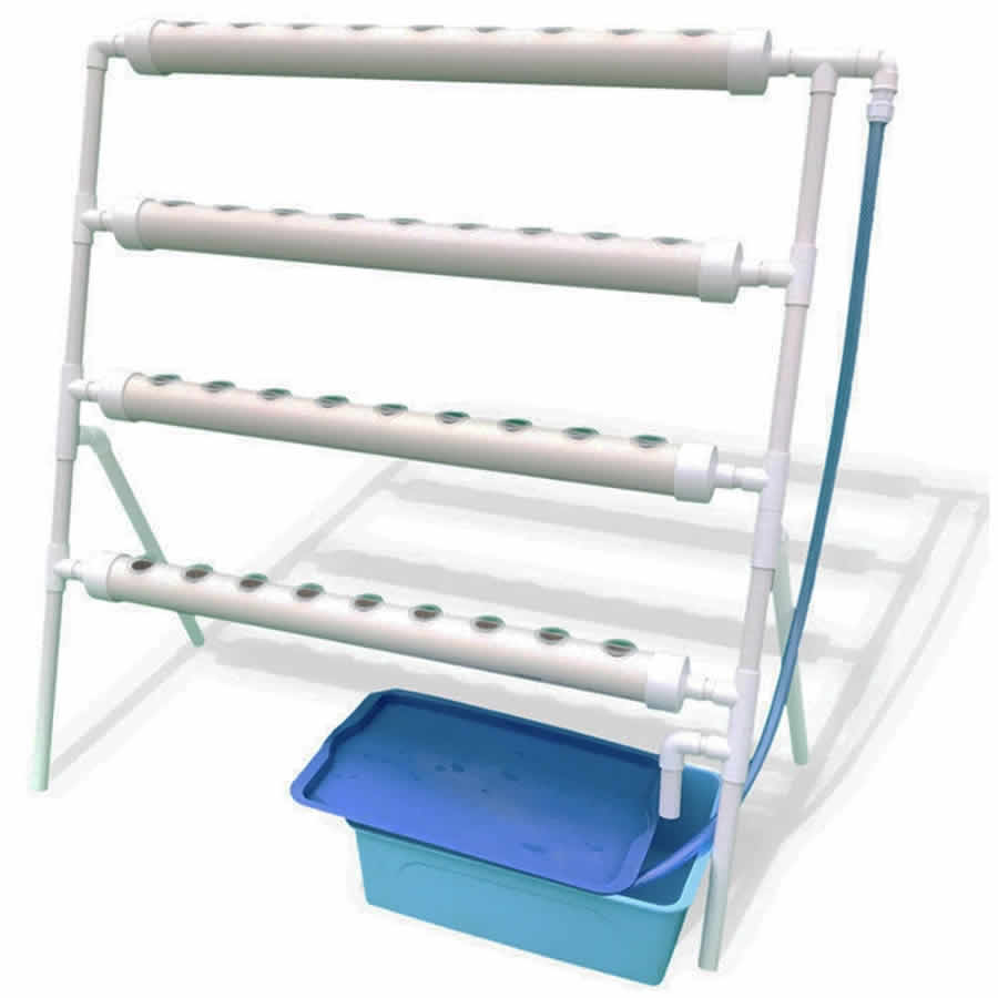 A 36 site slanted NFT hydroponic kit