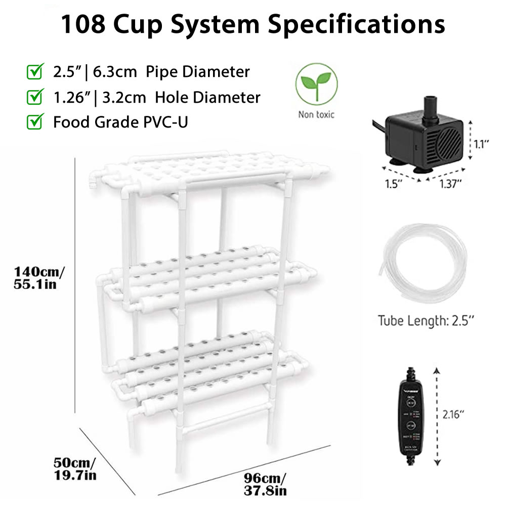 108 Cup NFT Hydroponic System: image 11