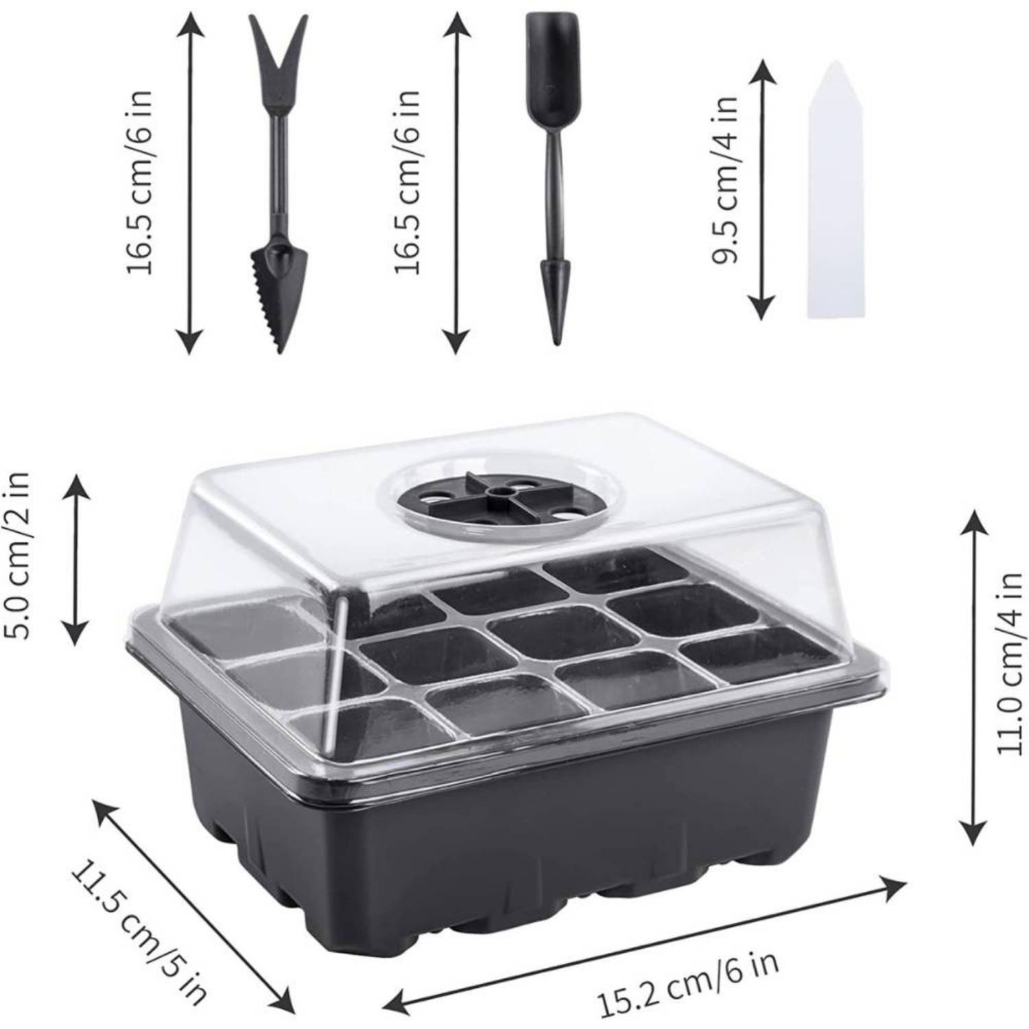 Seed Starter Trays with Humidity Domes, Pack of 5: image 6