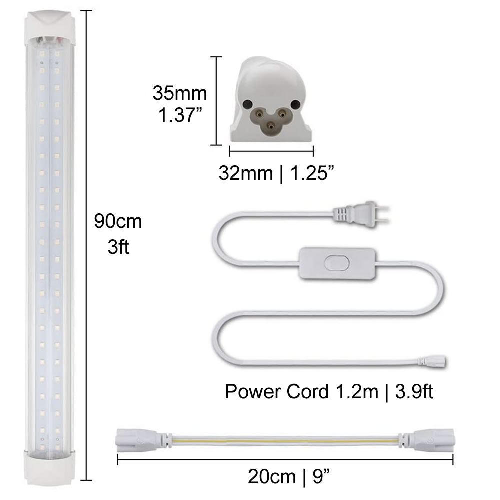 LED Grow Light Strips, 90cm, Pack of 9: image 8